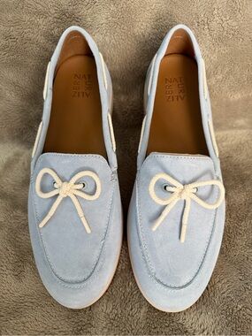 Boat Ice Blue Wide Width Shoe Box Label